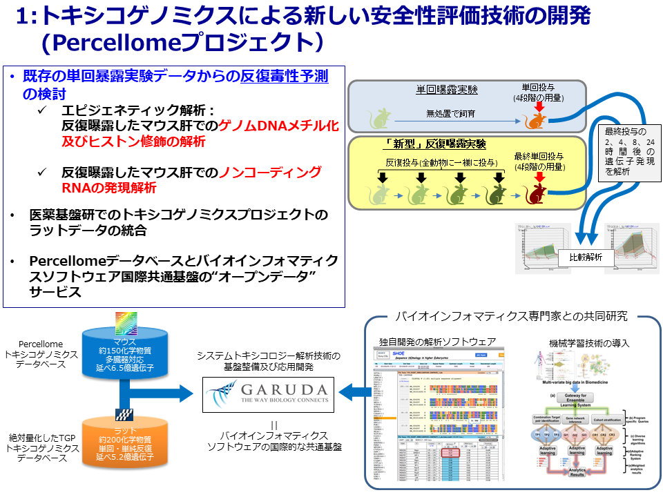 トキシコゲノミクス研究概略図